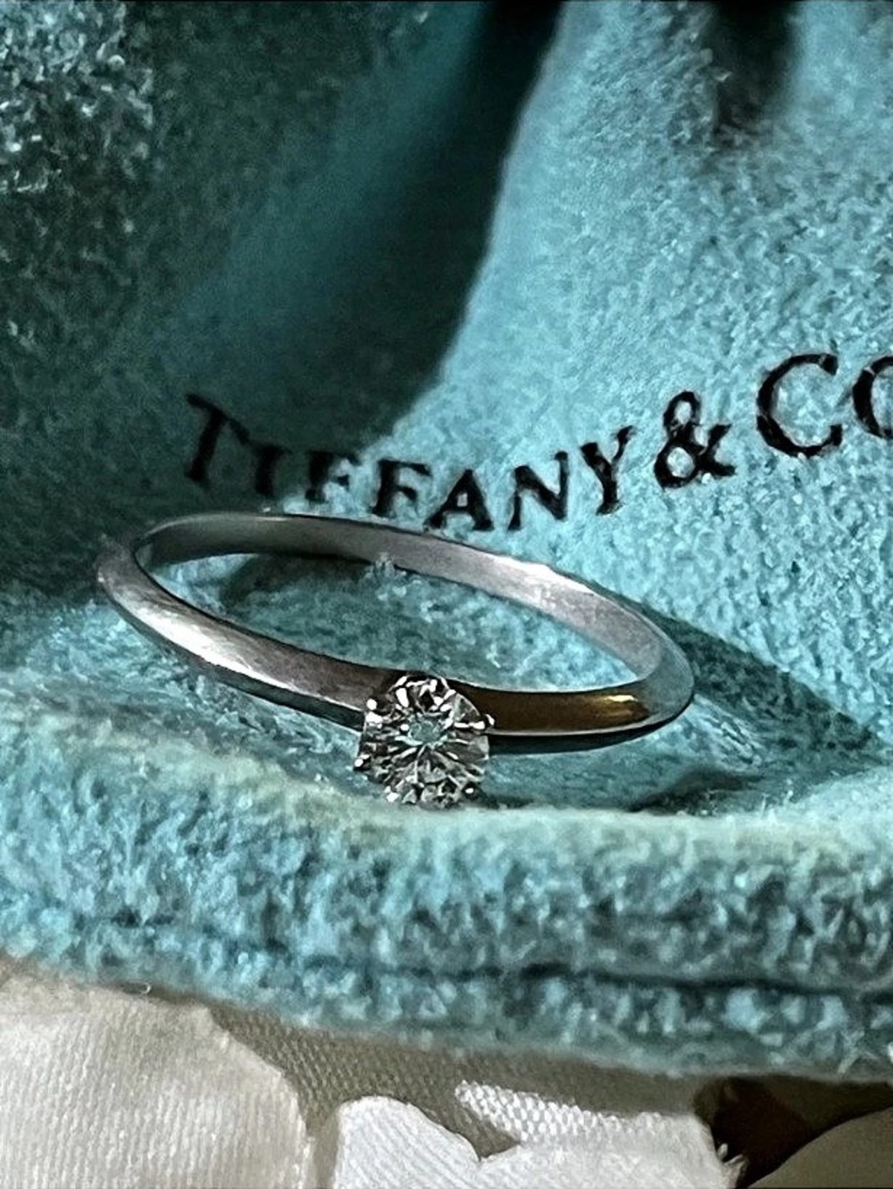 Tiffany & Co. Tiffany Setting Solitaire Diamond Engagement Ring. Diamond